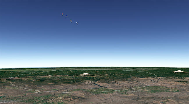 balloon locations during eclipse