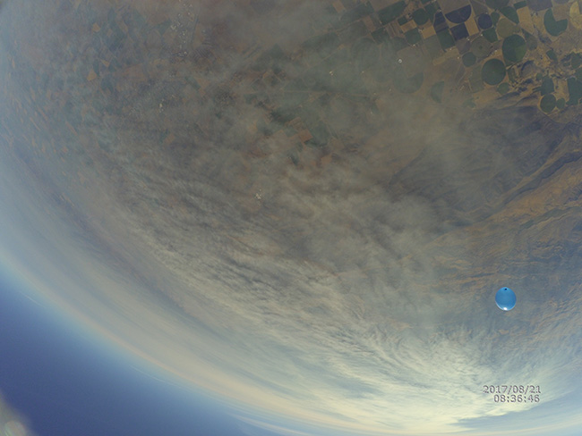 parachute deployment balloon falling